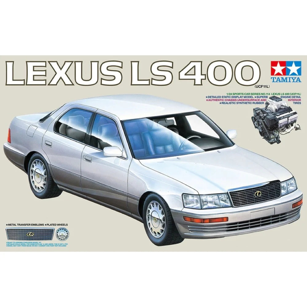 TAMIYA 1/24 LEXUS LS400 UCF11L MODEL KIT - Toyworld Frankston