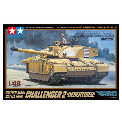 TAMIYA 1/48 BRITISH MAIN BATTLE TANK CHALLENGER 2 DESERTISED - Toyworld Frankston