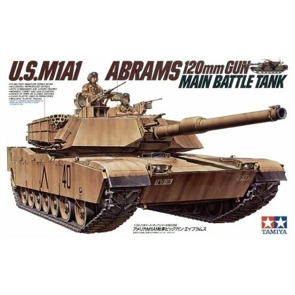 TAMIYA 1/35 US M1A1 ABRAMS 120MM MAIN BATTLE TANK - Toyworld Frankston