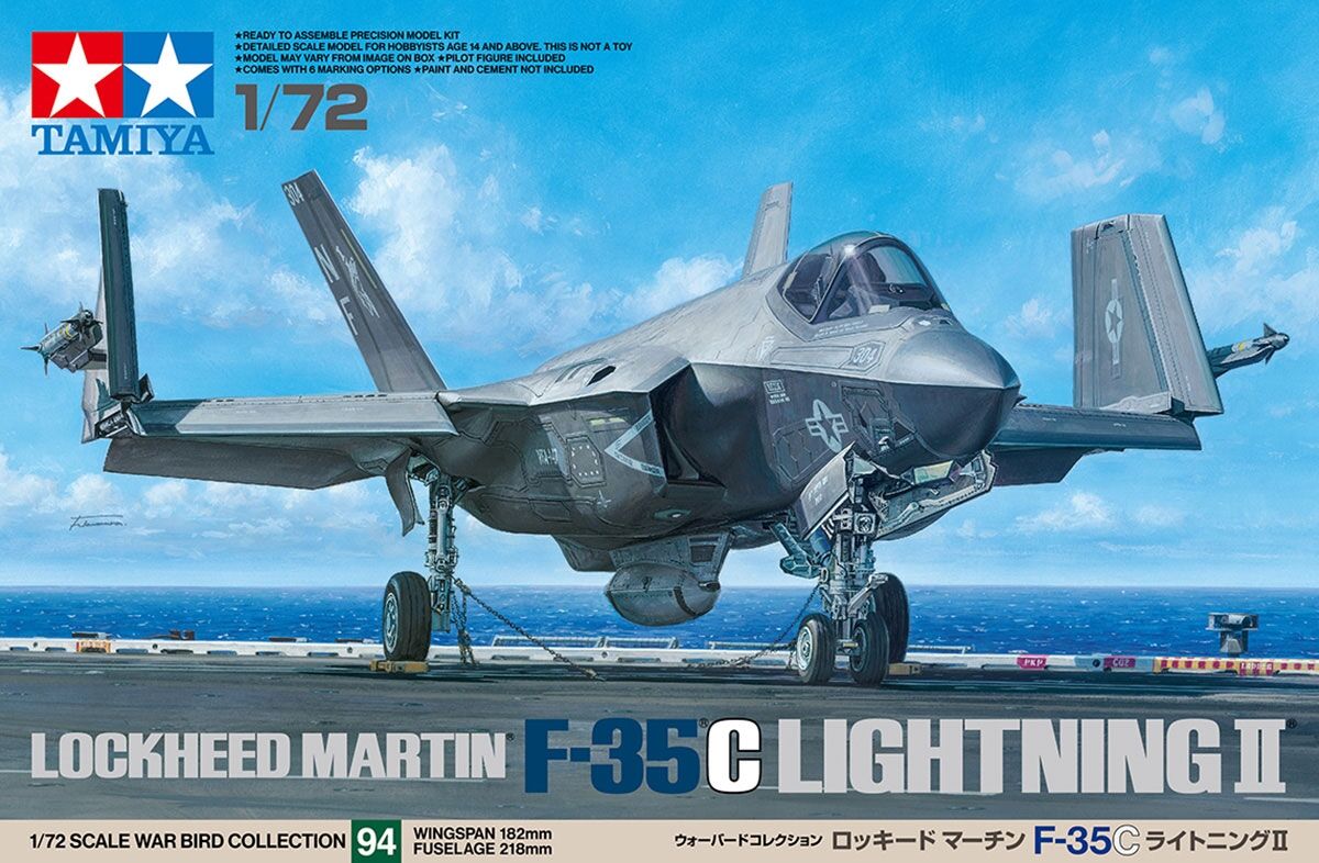 TAMIYA 1/72 LOCKHEED MARTIN F-35C LIGHTNING II - Toyworld Frankston