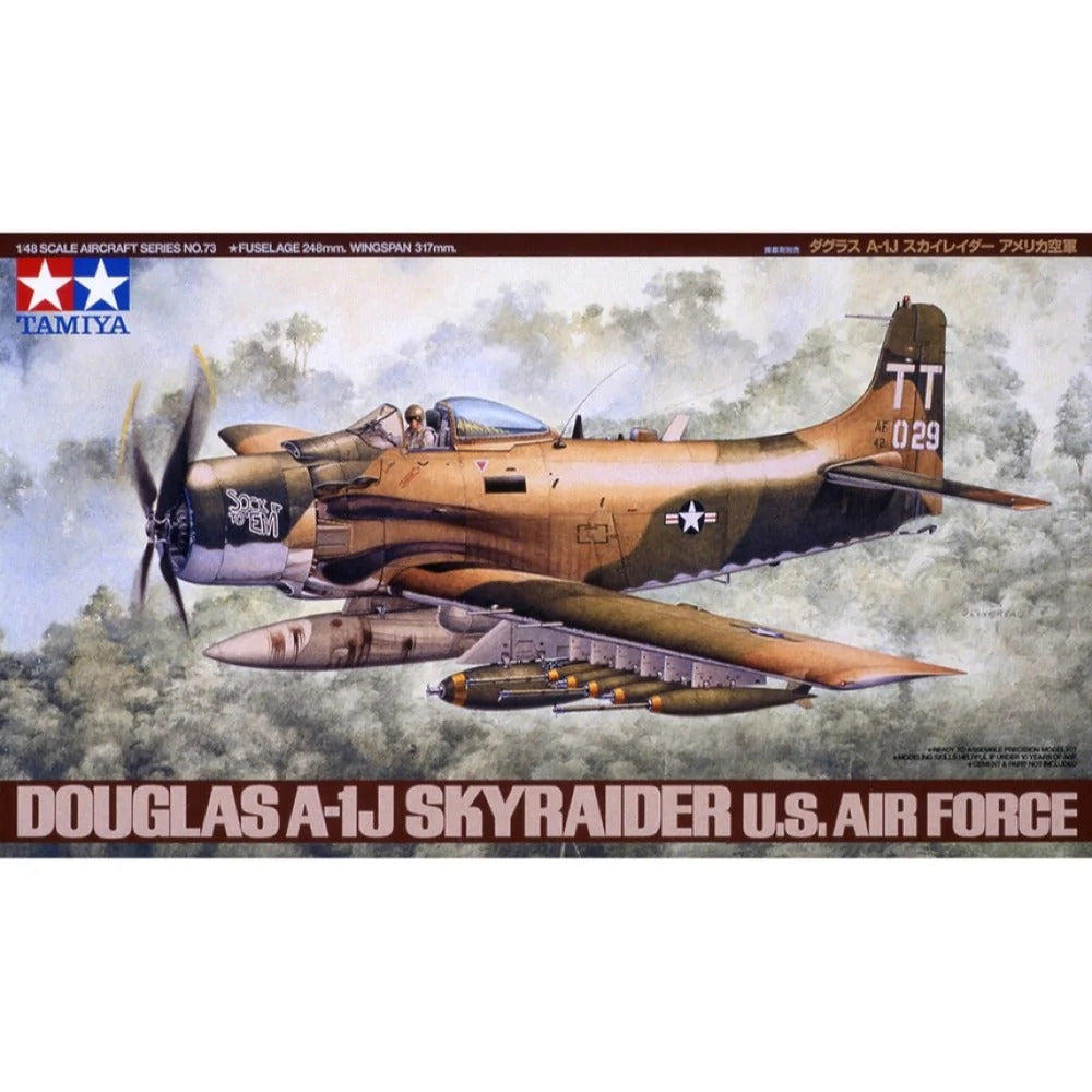 TAMIYA 1/48 DOUGLAS A-1J SKYRAIDER U. S. AIR FORCE