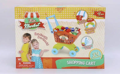 FUN MARKET SHOPPING CART 24PC - Toyworld Frankston