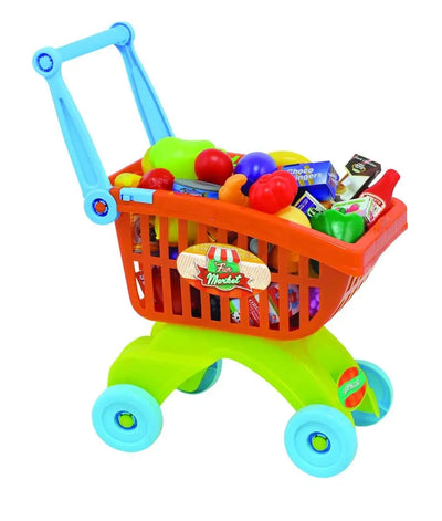 FUN MARKET SHOPPING CART 24PC - Toyworld Frankston