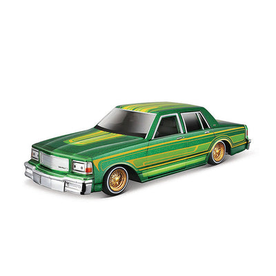 MAISTO LICENSED 1:24 SCALE DESIGN LOWRIDERS CHEVROLET CAPRICE 1987 DIECAST MODEL CAR GREEN - Toyworld Frankston