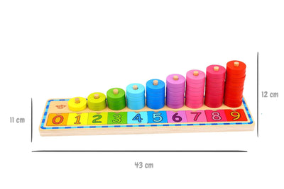 TOOKY TOY COUNTING STACKER PUZZLE BOARD