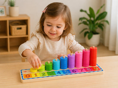 TOOKY TOY COUNTING STACKER PUZZLE BOARD