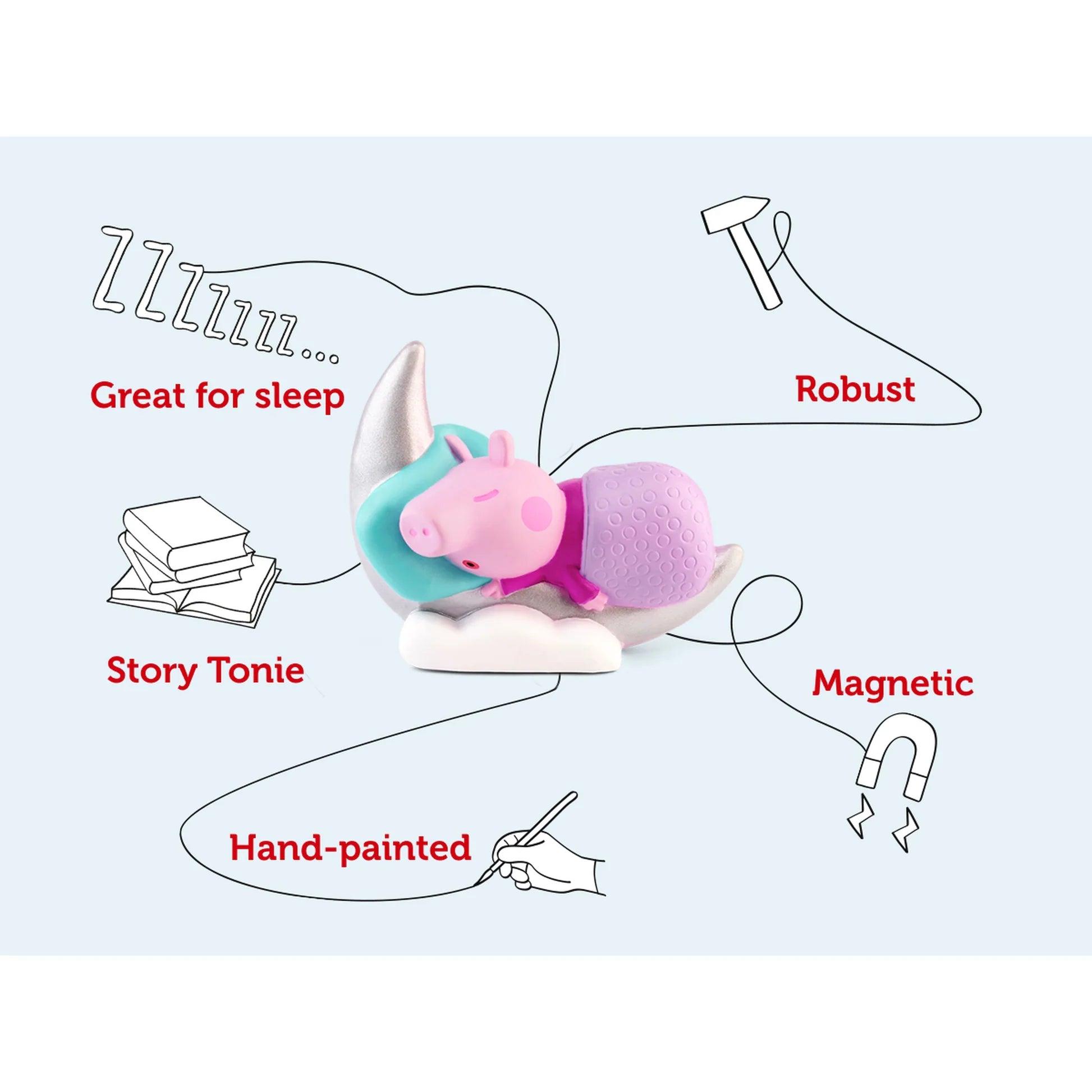 TONIES - AUDIO CHARACTER FOR TONIEBOX -  PEPPA'S BED TIME STORIES PEPPA PIG - Toyworld Frankston