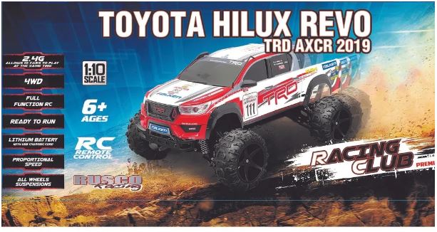 RUSCO REMOTE CONTROL 1:16 SCALE TOYOTA HILUX REVO TRD AXCR