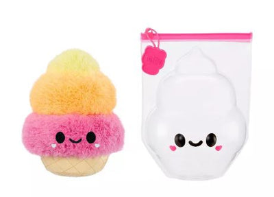 FLUFFIE STUFFIEZ SURPRISE REVEAL SMALL PLUSH - TREATS ICE CREAM CONE - Toyworld Frankston