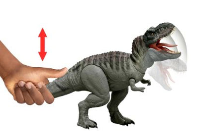 JURASSIC WORLD REBIRTH - POWER DEVOUR TYRANNOSAURUS REX - WITH LIGHTS AND SOUND - Toyworld Frankston