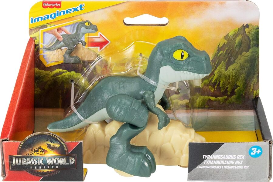 IMAGINEXT JURASSIC WORLD REBIRTH - DINO CHARGER TYRRANOSAURUS REX
