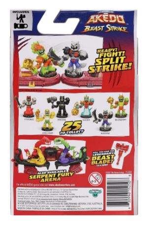 AKEDO BEAST STRIKE MINI BATTLING ACTION WARRIORS - TRICERACHOPS - Toyworld Frankston