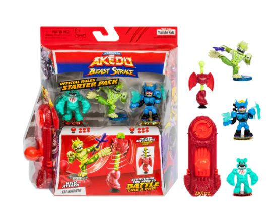 AKEDO BEAST STRIKE STARTER PACK - TRI KWONTO - Toyworld Frankston
