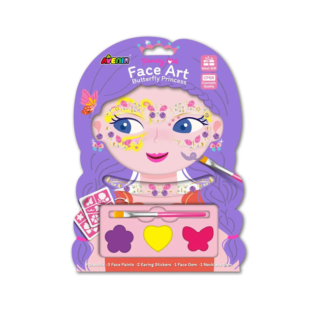 AVENIR FANCY ME FACE ART - BUTTERFLY PRINCESS - Toyworld Frankston