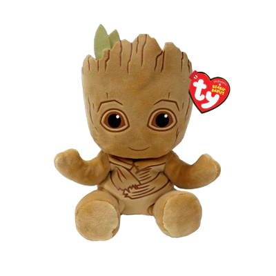TY BEANIE BOO - MARVEL - GROOT REGULAR - Toyworld Frankston