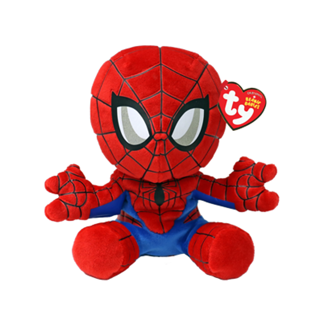 TY BEANIE BABIES - MARVEL - SPIDERMAN SOFT PLUSH - Toyworld Frankston