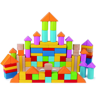HAPE BEECH WOODEN BLOCKS 101PC - Toyworld Frankston