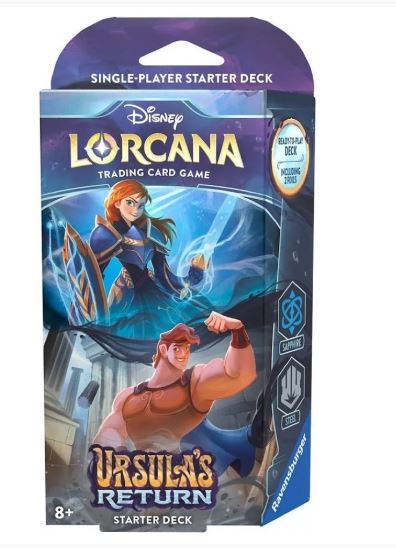 DISNEY LORCANA TCG URSULA'S RETURN STARTER DECK SAPPHIRE & STEEL