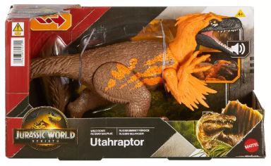 JURASSIC WORLD REBIRTH - WILD ROAR UTAHRAPTOR - Toyworld Frankston