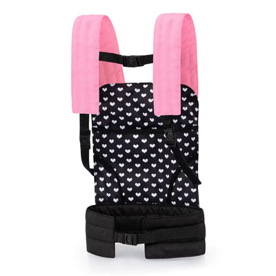 BAYER DOLL ACCESSORIES DOLL CARRIER PINK AND BLACK - Toyworld Frankston