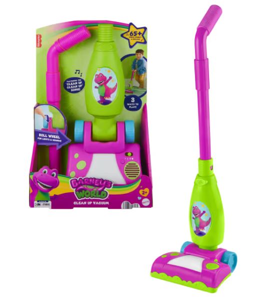 BARNEY'S WORLD CLEAN UP SINGING VACUUM - Toyworld Frankston