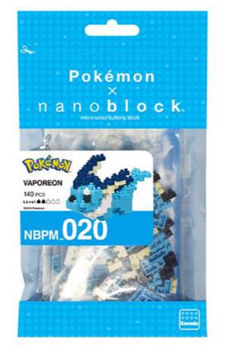 NANOBLOCK - POKEMON VAPOREON - Toyworld Frankston