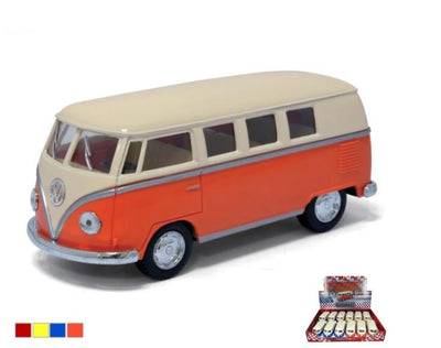 KINSMART PULL BACK DIECAST MODEL - 1962 VOLKSWAGEN CLASSICAL BUS 1:32 - Toyworld Frankston