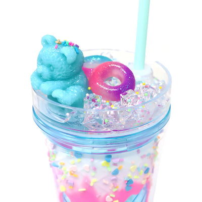 PINK POPPY GUMMY BEAR DRINKING CUP - BLUE - Toyworld Frankston