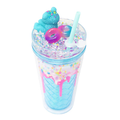 PINK POPPY GUMMY BEAR DRINKING CUP - BLUE - Toyworld Frankston