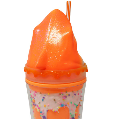 PINK POPPY 3D SHARK DRINKING CUP - ORANGE - Toyworld Frankston
