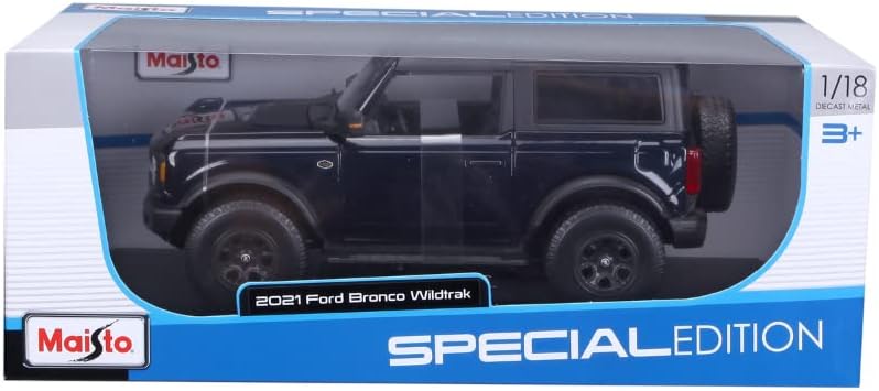 MAISTO SPECIAL EDITION 1:18 2021 FORD BRONCO WILDTRAK DARK BLUE