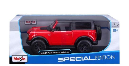MAISTO SPECIAL EDITION 1:18 2021 FORD BRONCO WILDTRAK RED