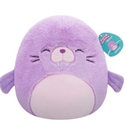 SQUISHMALLOWS - FUZZAMELLOWS 12 INCH WINNIE THE PURPLE WALRUS