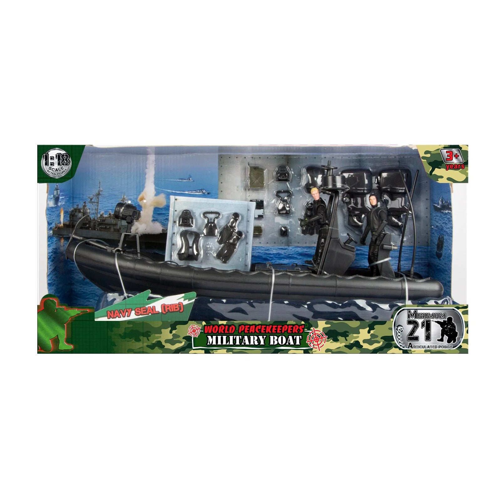 WORLD PEACEKEEPER MILITARY PATROL BOAT - NAVY SEAL RIB BOAT