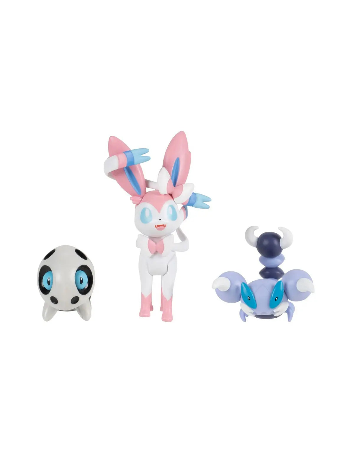 POKEMON BATTLE FIGURE SET - ARON + SYLVEON + SKORUPI - Toyworld Frankston