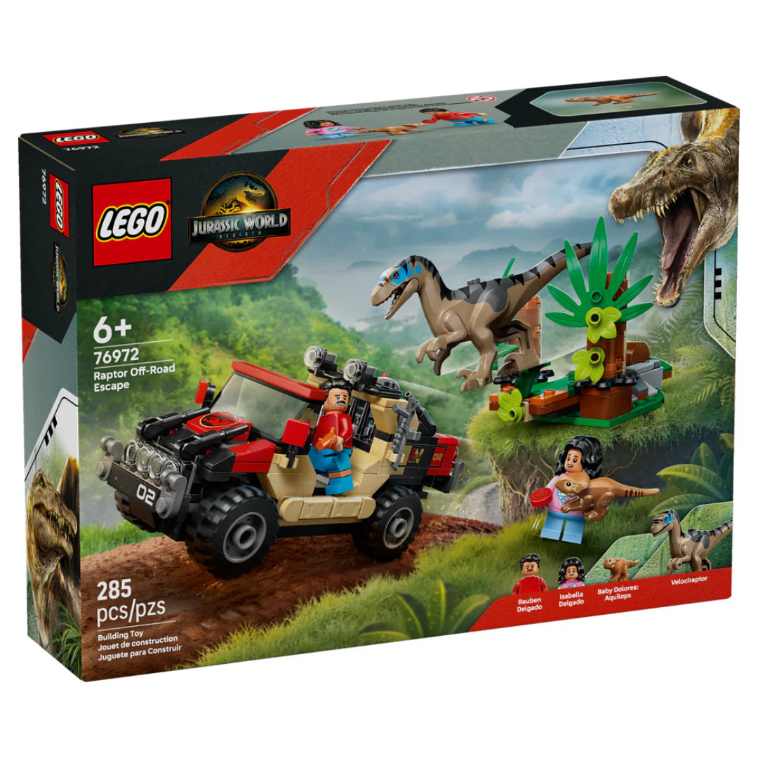 LEGO 76972 JURASSIC WORLD - RAPTER OFF-ROAD ESCAPE - Toyworld Frankston