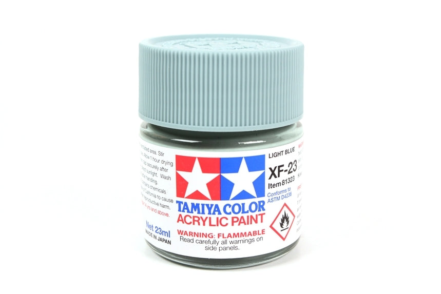 TAMIYA ACRYLIC PAINT MINI XF-23 LIGHT BLUE - Toyworld Frankston