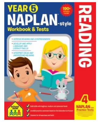 YEAR 5 NAPLAN STYLE READING WORKBOOK AND TESTS - Toyworld Frankston