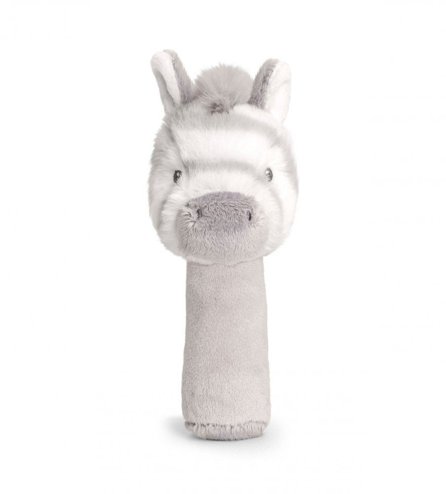 KEELECO BABY STICK RATTLE - GREY ZEBRA - Toyworld Frankston