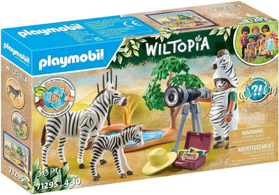 PLAYMOBIL 71295 - PHOTOGRAPHER WITH ZEBRAS - Toyworld Frankston