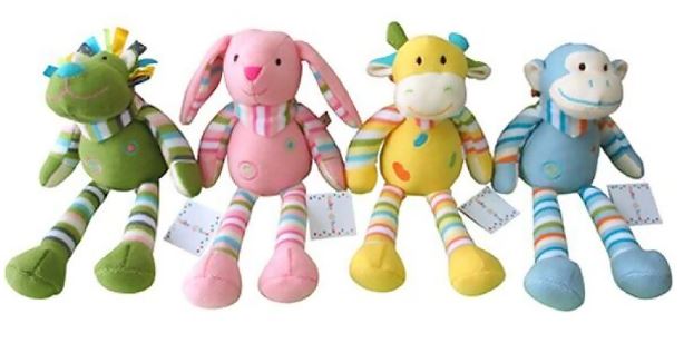 BABY BOO - 35 CM KNIT ZOO ANIMALS ASSORTMENT - Toyworld Frankston