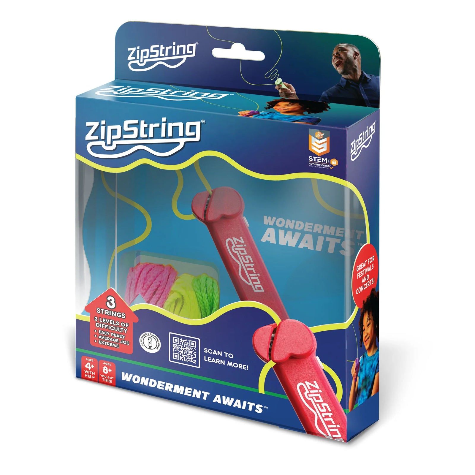 ZIP STRING ROCK'IT RED - Toyworld Frankston