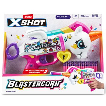 ZURU XSHOT BLASTERCORN WITH 16 DARTS