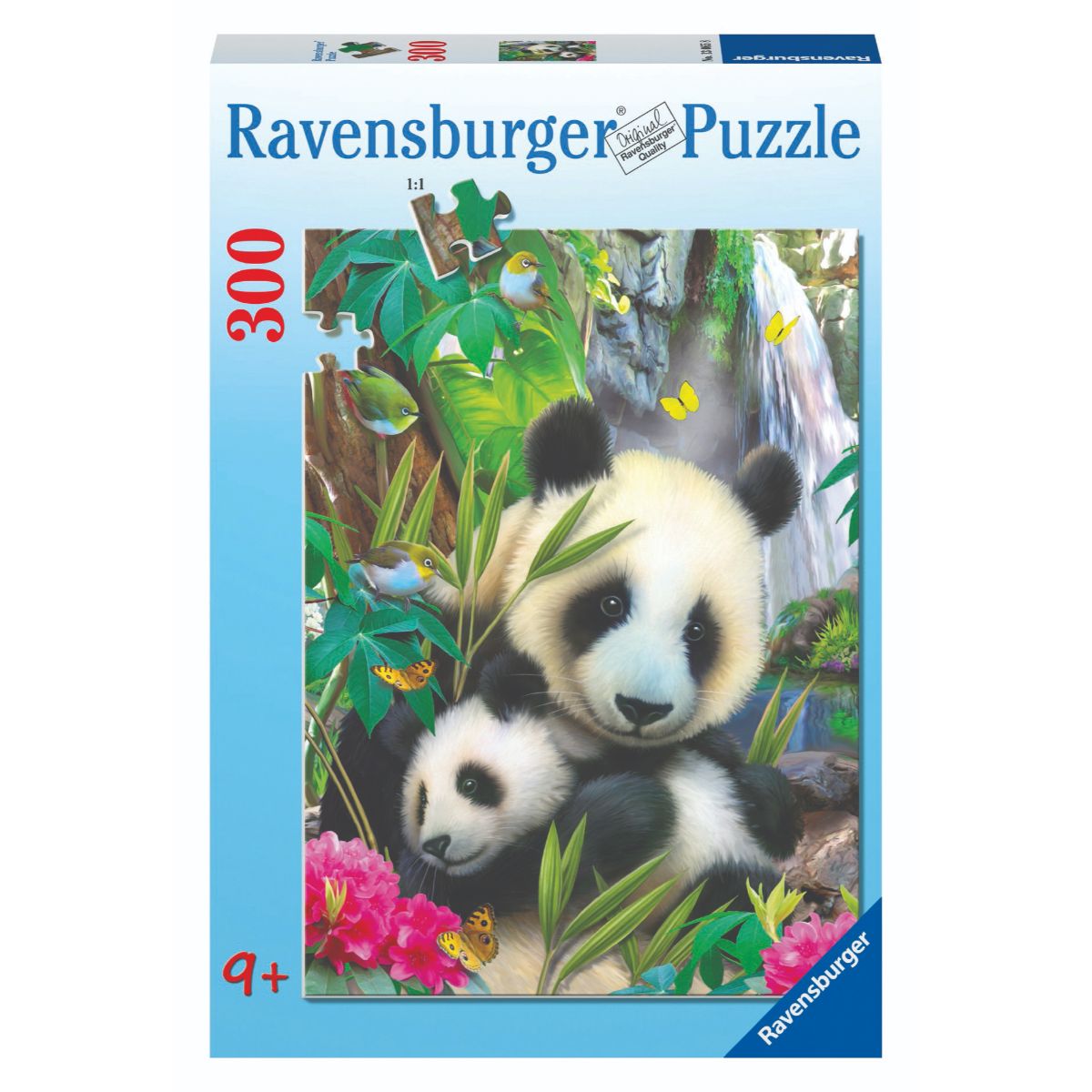 RAVENSBURGER - CUDDLING PANDAS PUZZLE 300 PIECE PUZZLE - Toyworld Frankston
