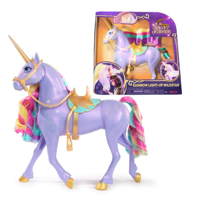 UNICORN ACADEMY RAINBOW LIGHT UP WILDSTAR UNICORN FASHION DOLL - Toyworld Frankston