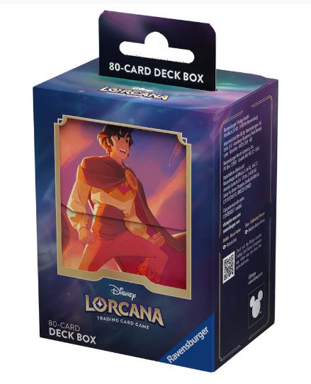 DISNEY LORCANA TCG SHIMMERING SKIES ALADDIN DECK BOX - Toyworld Frankston