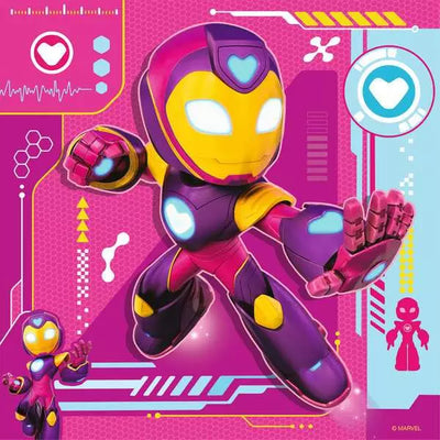 RAVENSBURGER PUZZLE - IRONMAN & HIS AWESOME FRIENDS 3X49P