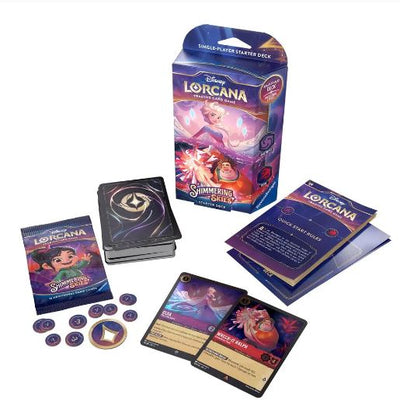 DISNEY LORCANA TCG SHIMMERING SKIES STARTER DECK - AMETHYST AND RUBY