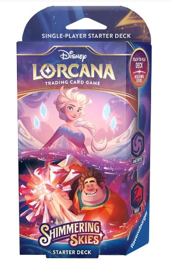 DISNEY LORCANA TCG SHIMMERING SKIES STARTER DECK - AMETHYST AND RUBY