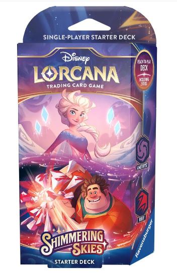 DISNEY LORCANA TCG SHIMMERING SKIES STARTER DECK - AMETHYST AND RUBY - Toyworld Frankston